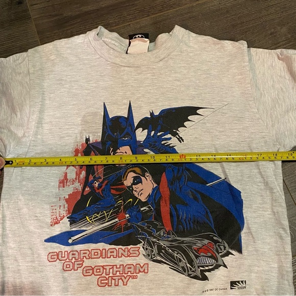 Vintage Batman teeshirt 1997 DC Comics Guardians of Gotham City Batman & robin - Picture 10 of 10